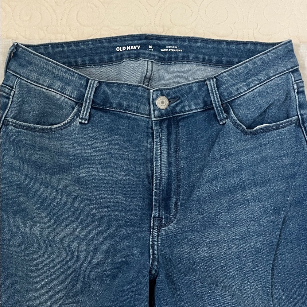 Old Navy Women's Classic Straight Leg Jeans - Blue